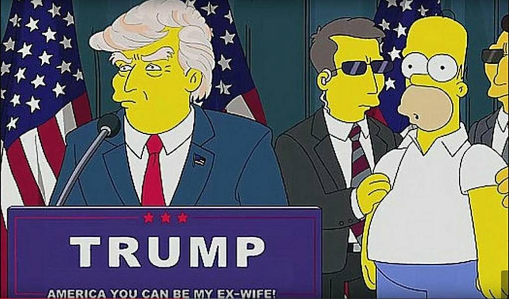Image result for images of trump and homer simpson